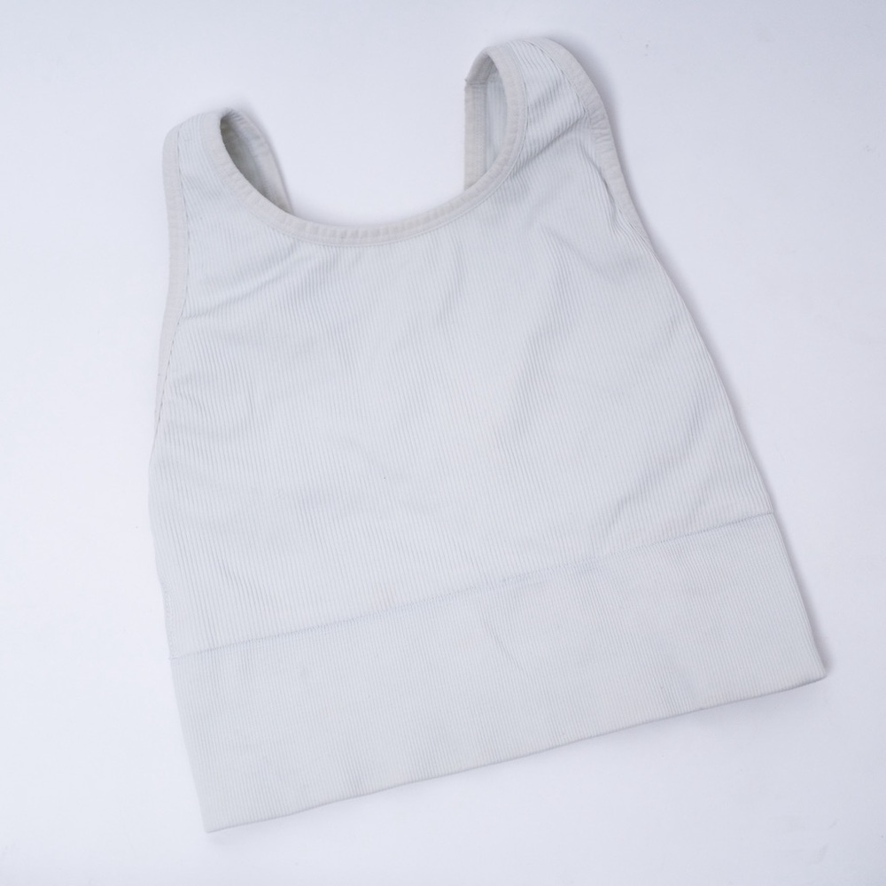 VS Victoria Secret Sports longline white sports bra